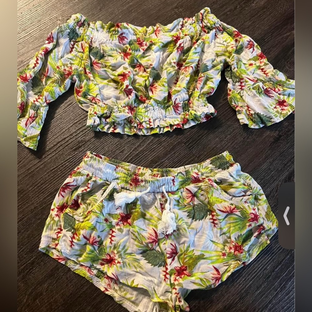 SWIM SUIT COVER UP FLOWERS SIZE SMALL